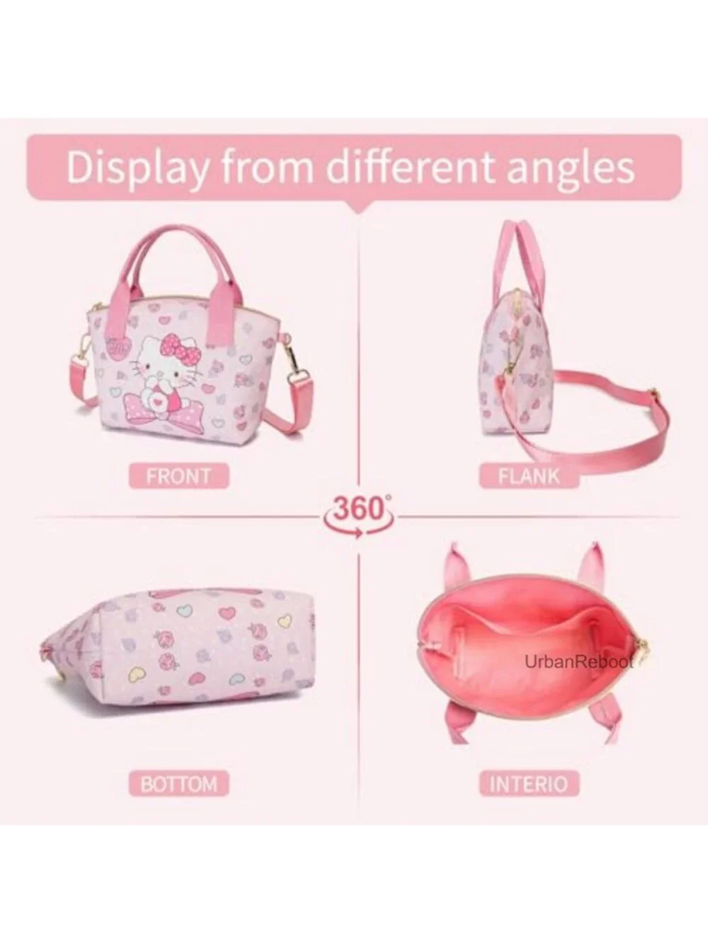 Mini Crossbody Bag PU Leather Soft Shoulder Messenger Purse with Keychain